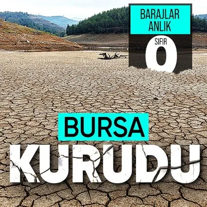 Bursa kurudu: Barajlar sıfırı gördü!