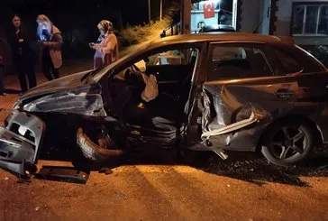 Sinop’ta iki otomobil çarpıştı: 2 yaralı