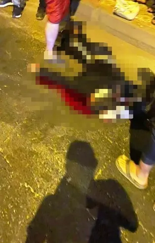 Üst geçidi kullanmadı canından oldu