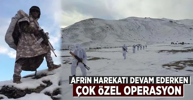 Afrin operasyonu devam ederken Jandarma dağlarda!