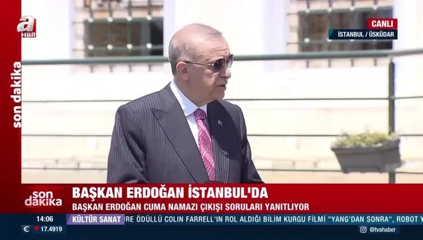 Cumhurbaşkanı Erdoğan cuma namazı çıkışı açıklamalarda bulundu! | 1 Temmuz 2022 VİDEO