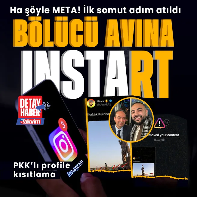 Türkiyenin şartlarını kabul eden Instagramdan ilk somut adım! PKKlı profilin sözde kürdistan paylaşımına kısıtlama