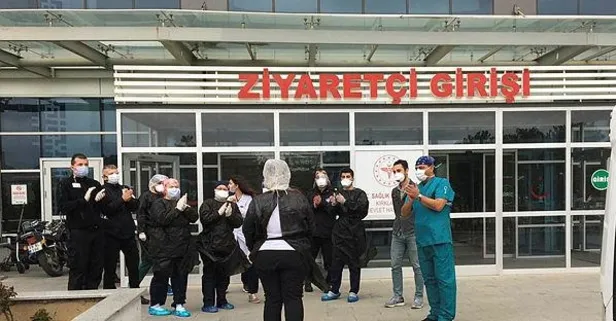 Kırklareli'nin ilk koronavirüs hastası Selin Telo alkışlarla taburcu edildi