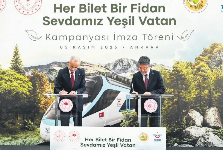 Her YHT bileti için 1 fidan