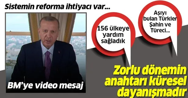 Son dakika: Başkan Erdoğan’dan ’Kovid-19’la Mücadele Özel Oturumu’na video mesaj