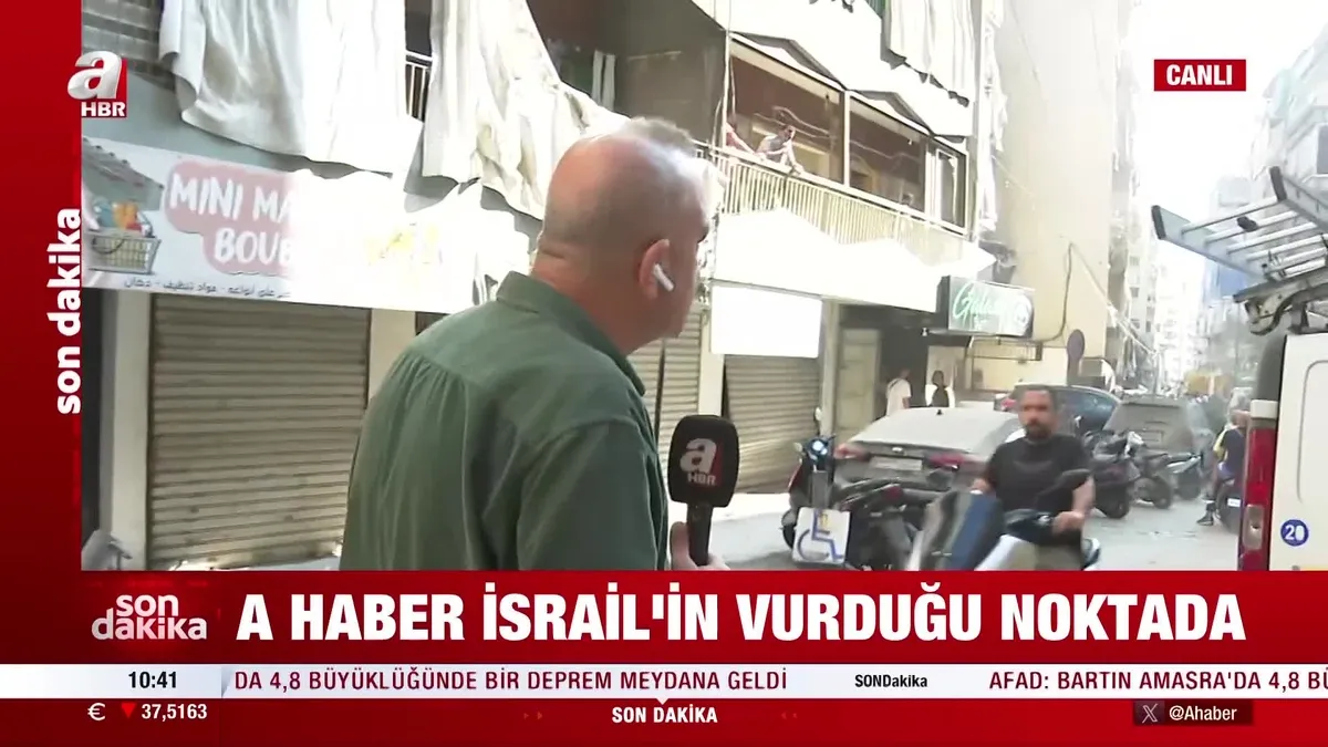 A Haber İsrail'in hedef aldığı Beyrut'ta!