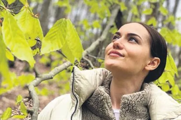 Fahriye Evcen, dün kendisini doğaya attı