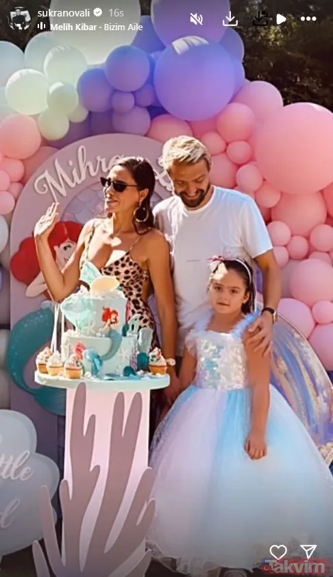 Şükran Ovalı ve Caner Erkin’in gözlerden uzak büyüttüğü kızına bakın! Mihran Ela 6 yaşına bastı! İşte doğum gününden kareler... - 8
