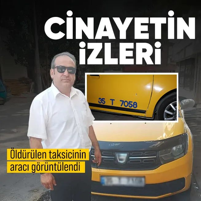 İzmir'deki cinayette Deniz Örer’in kullandığı taksi görüntülendi