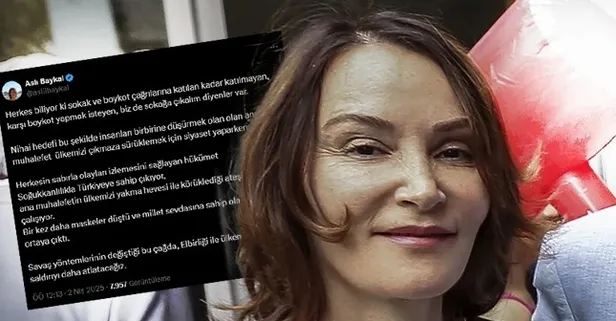 Deniz Baykal'ın kızı Aslı Baykal’dan CHP lideri Özgür Özel'in boykot ve sokak çağrılarına tepki: "Muhalefet ülkeyi yakmaya, devlet ateşi söndürmeye çalışıyor"