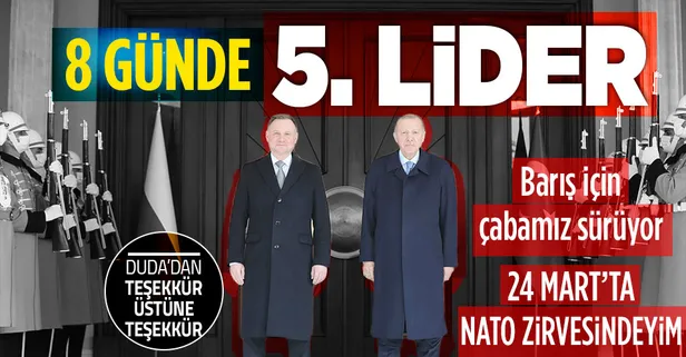 Son dakika: Başkan Erdoğan ve Polonya Cumhurbaşkanı Duda'dan önemli açıklamalar