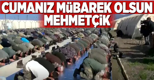 Mehmetçik cuma namazı kıldı