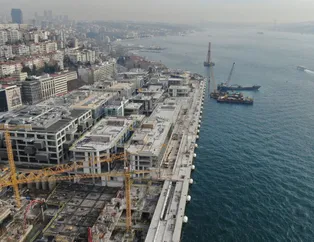 Dev proje havadan görüntülendi! Galataport'ta sona doğru...