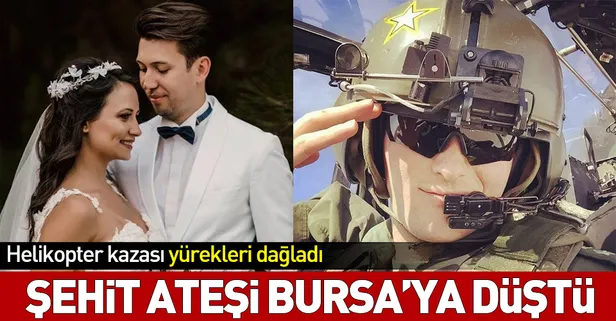 Şehit Pilot Üsteğmen Aykut Yurtsever'in acı haberi Bursa’ya ulaştı!