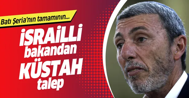 İsrail Eğitim Bakanı Rafi Peretz'den küstah Batı Şeria isteği!
