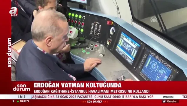 Başkan Erdoğan Kağıthane-İstanbul Havalimanı metrosunun vatman koltuğuna geçti! Metro ücreti ne kadar olacak?