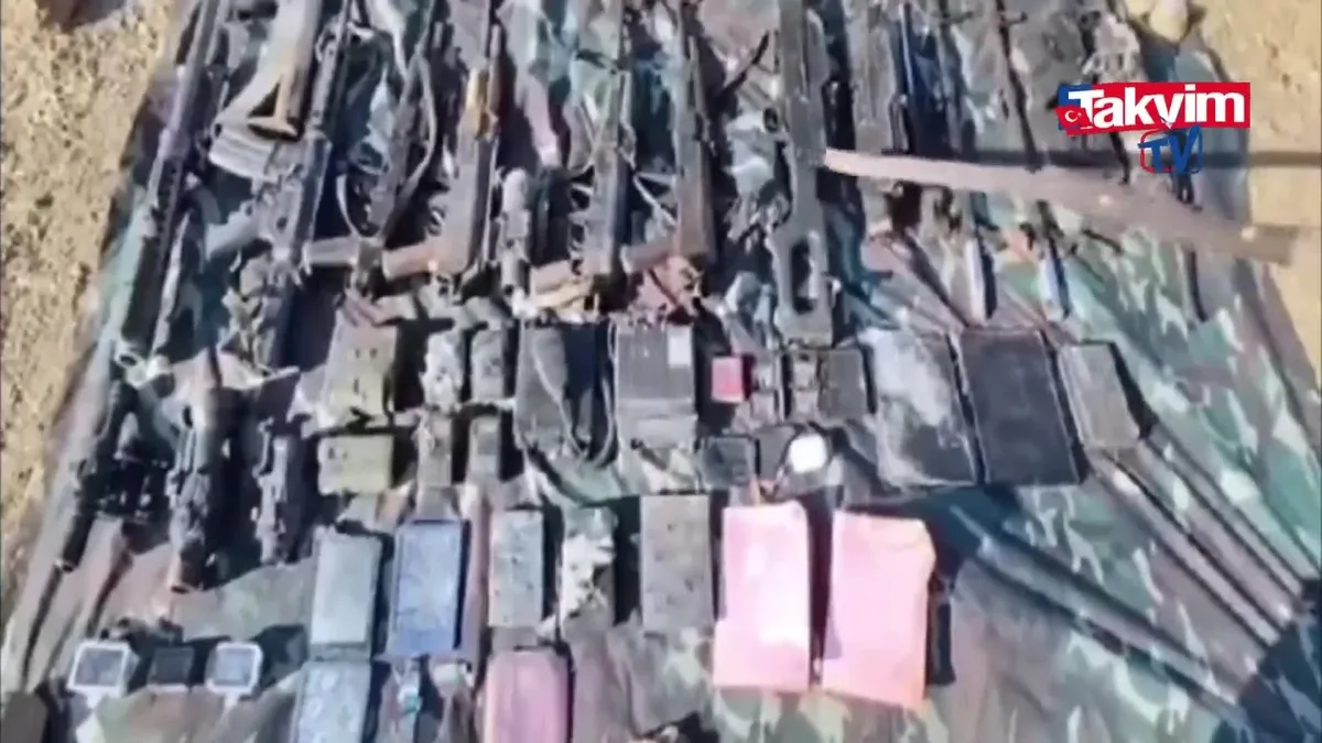 MSB duyurdu: Irak'ın kuzeyinde teröristlere ait çok sayıda silah ele geçirildi! 28 adet mühimmat çok sayıda doküman