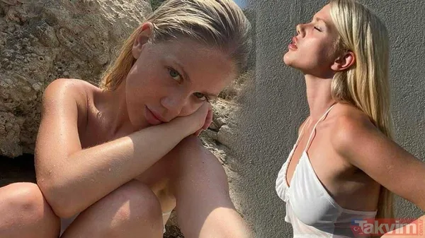 'Bombala kardeş' Serel Yereli derin dekolteli mayosuyla paylaştı Aleyna Tilki'nin eli ayağı birbirine karıştı 'ben bir çıtayım' - 1