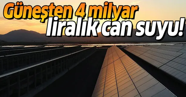 Güneşten 4 milyar TL'lik katkı