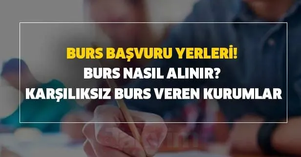 2020-2021 üniversite karşılıksız burs veren kurumlar iş adamları hangileri? Burs başvuru yerleri! Burs nasıl alınır?