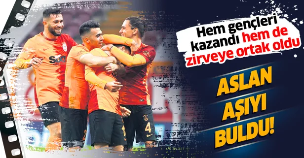 Galatasaray aşıyı buldu! Hem gençleri kazandı hem de zirveye ortak oldu