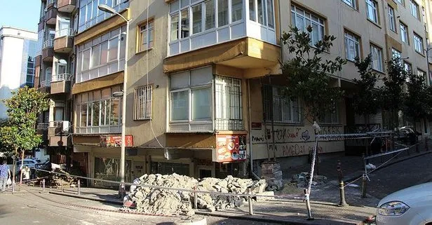 Yıkılma tehlikesi bulunan bina boşaltıldı