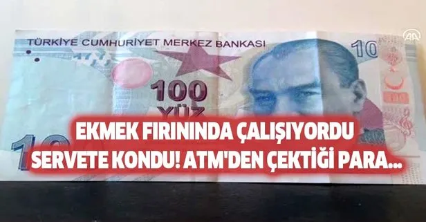 Ekmek fırınında çalışıyordu servete kondu! ATM'den çektiği para...