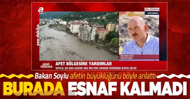 SON DAKİKA: İçişleri Bakanı Süleyman Soylu’dan Kastamonu Bozkurt’ta A Haber’e önemli açıklamalar: Burada esnaf kalmadı