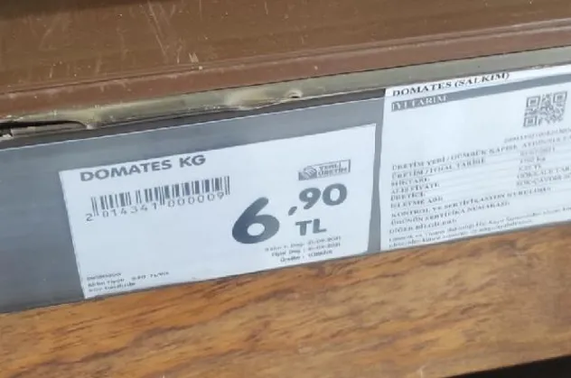 Serada kilosu 2.5 liradan çıkan domates 5 kilometre uzaklıktaki markette 6.90 lira!