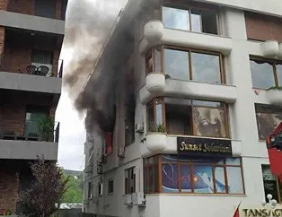Bakırköy’de bir güzellik merkezinde yangın