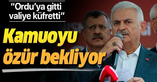 Binali Yıldırım: Kamuoyu özür bekliyor