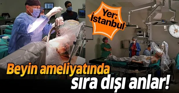 İstanbul’da sıradışı anlar! Konuşa konuşa beyin ameliyatı yaptılar