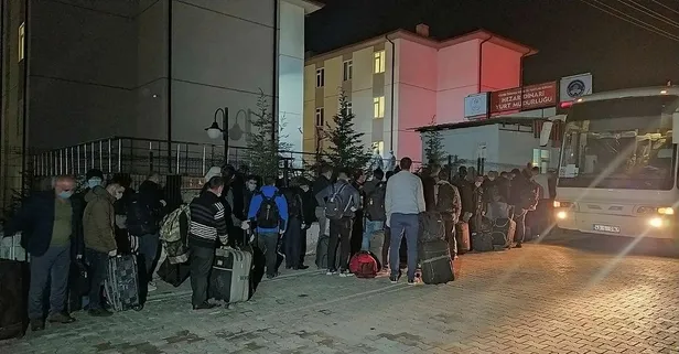Son dakika: Irak'tan yurda getirilen 334 Türk işçi Kütahya'da KYK yurduna yerleştirildi