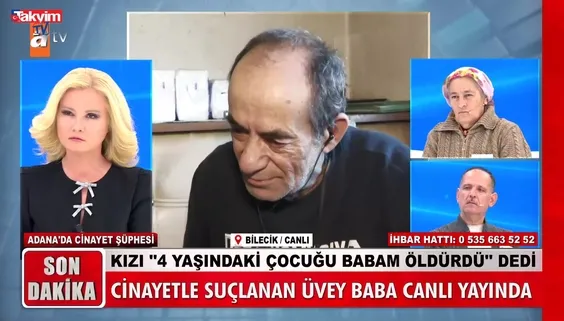 Kızı "4 yaşındaki çocuğu babam öldürdü" dedi!