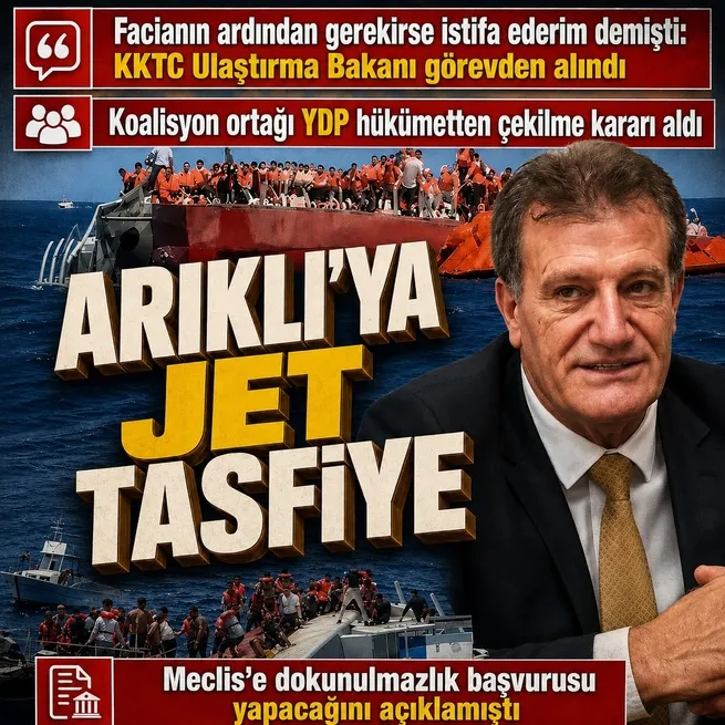 Filo Jet faciası sonrası KKTC’de kriz büyüyor! Arıklı görevden alındı: YDP hükümetten çekiliyor