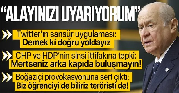 Son dakika: MHP lideri Devlet Bahçeli’den o isimlere hodri meydan: Bu milleti karanlığa çekemezsiniz