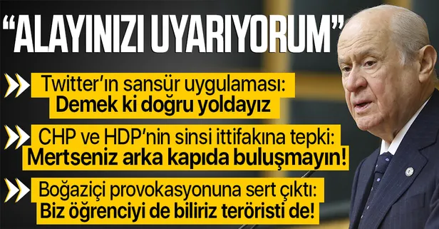 Son dakika: MHP lideri Devlet Bahçeli'den o isimlere hodri meydan: Bu milleti karanlığa çekemezsiniz
