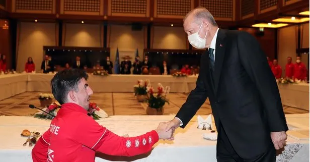 Başkan Erdoğan, 2020 Tokyo Olimpiyatları’nda madalya alan milli sporcuları kabul etti