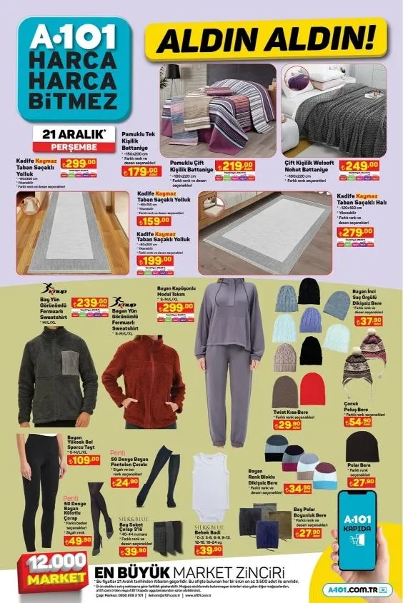 1702793189613.jpg Çam ağacı 159 TL, dondurulmuş bütün hindi 139 TL, konfeti + kar spreyi 29 TL, tombala, mum... A101 21 Aralık yılbaşı kataloğu yayımlandı!-8