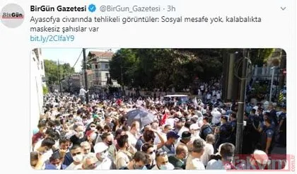 CHP yandaşı medyanın Ayasofya hazımsızlığı haberlerine böyle yansıdı!
