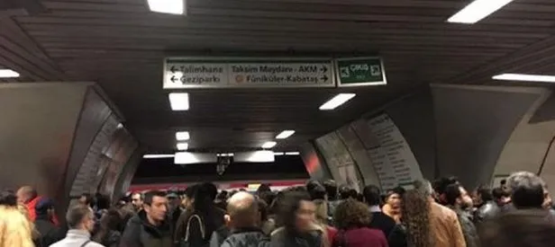 Hacıosman-Yenikapı metro hattında aksama