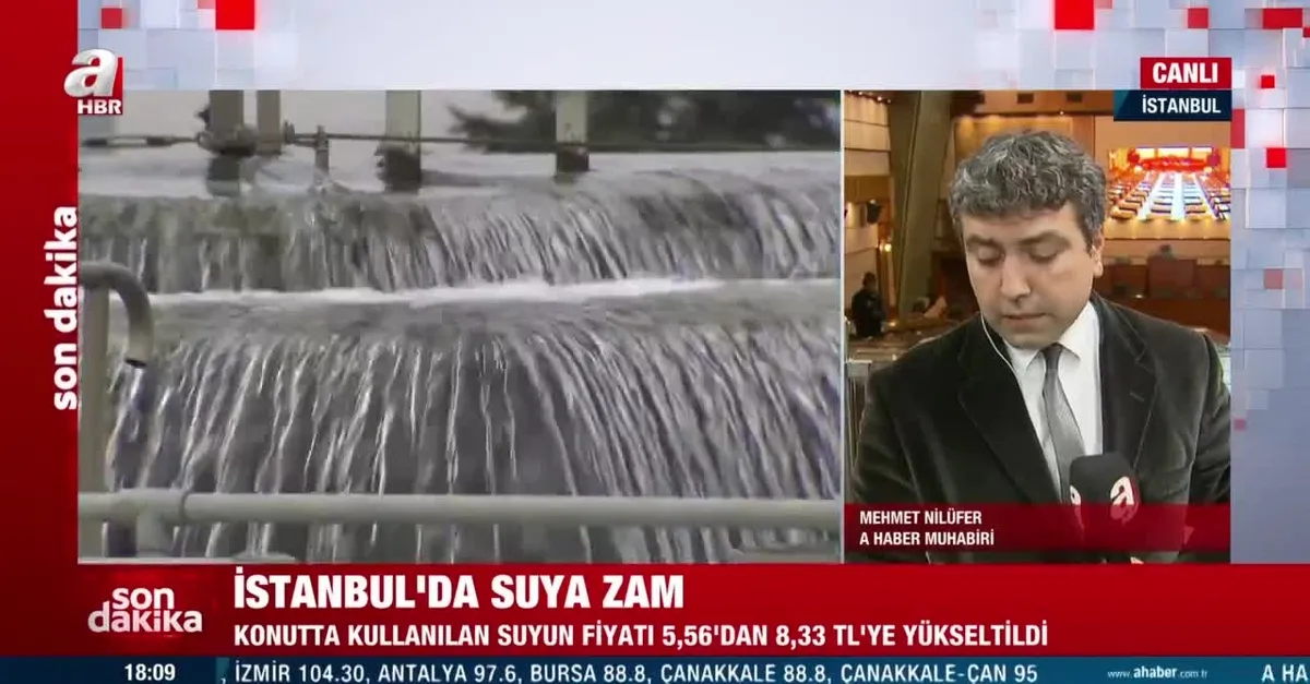 SON DAKİKA: İstanbul’da suya zam!