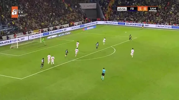 Musaba'nın pasıyla John Duran golü kaydetti! | Fenerbahçe 2-0 Samsunspor