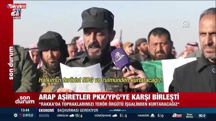 Rakka’da aşiretler tek yumruk!