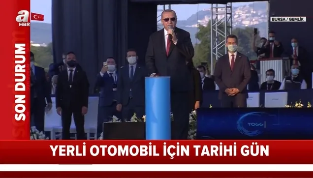 Yerli otomobilin üretileceği fabrikanın temeli Başkan Erdoğan'ın katılımıyla atıldı!