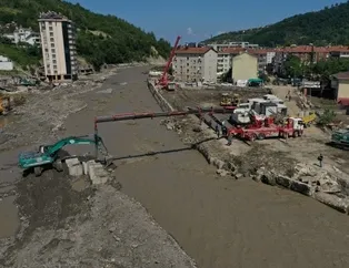 MSB tankları Kastamonu'ya sevk etti! Ezine Çayı'nda seyyar köprü çalışması