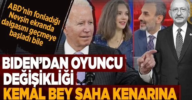 Muhalefetin teknik direktörü Biden’dan oyuncu değişikliği: Kılıçdaroğlu saha kenarına alındı! Nevşin Mengü CHP lideriyle dalga geçti