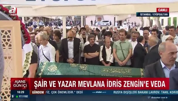 Şair ve yazar Mevlana İdris Zengin'e veda