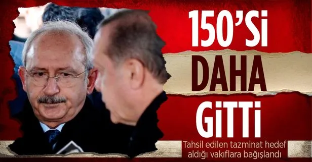 Başkan Erdoğan, Kılıçdaroğlu’ndan tahsil edilen tazminatı Kılıçdaroğlu’nun hedef aldığı vakıflara bağışladı