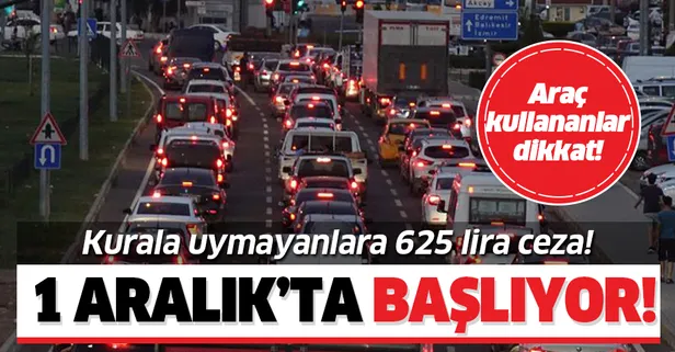 Zorunlu kış lastiği uygulaması 1 Aralık'ta başlıyor! Kış lastiği uygulamasına uymayanlara 625 lira ceza!